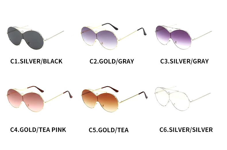 New Design New Fashion One-piece Sunglasses