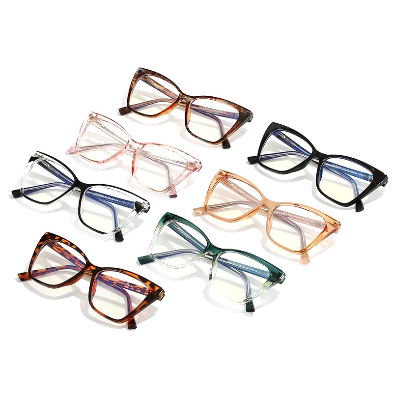 New Fashion Retro Tr Frame Optical Glasses Transparent Glasses Frame Flat Mirror Anti Blue Light Glasses Wholesale