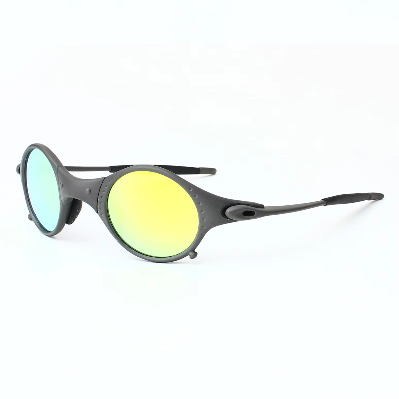 New Glasses Frame Men Sunglasses Zinc Alloy Full Frame Vintage Round Frame Outdoor Sports Glasses