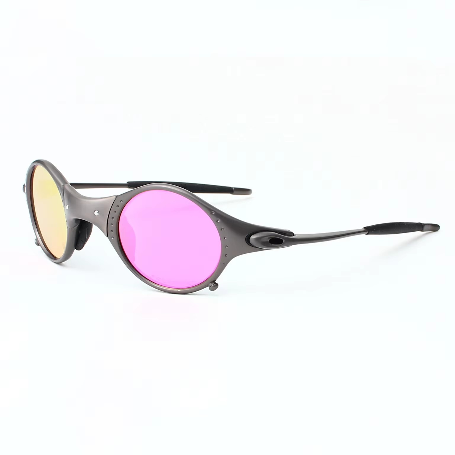 New Glasses Frame Men Sunglasses Zinc Alloy Full Frame Vintage Round Frame Outdoor Sports Glasses