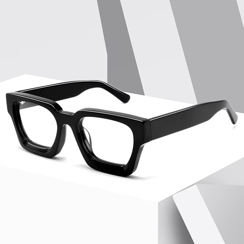 New High-end Square Plate Glasses Hot-selling Retro Myopia Glasses Frame