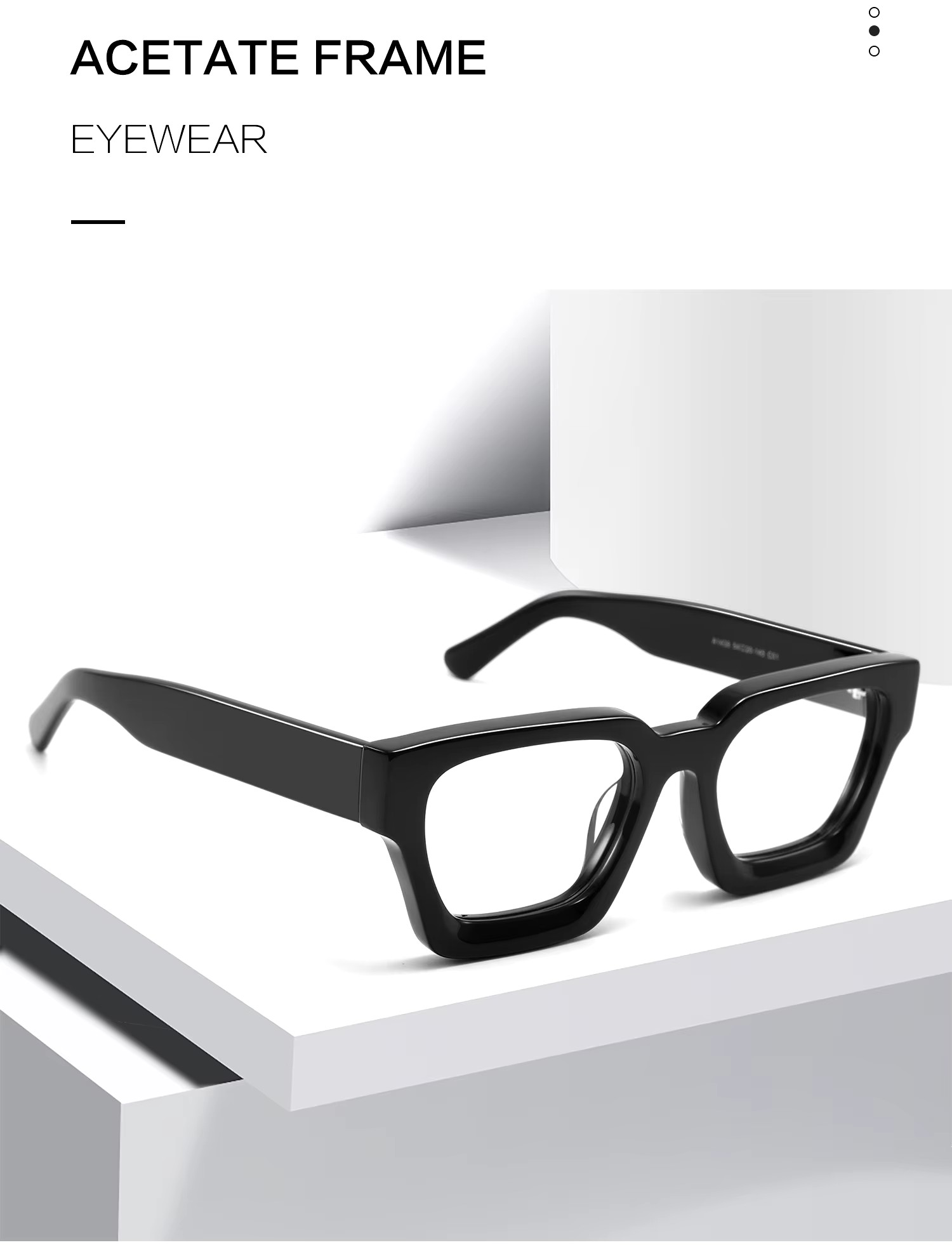 New High-end Square Plate Glasses Hot-selling Retro Myopia Glasses Frame