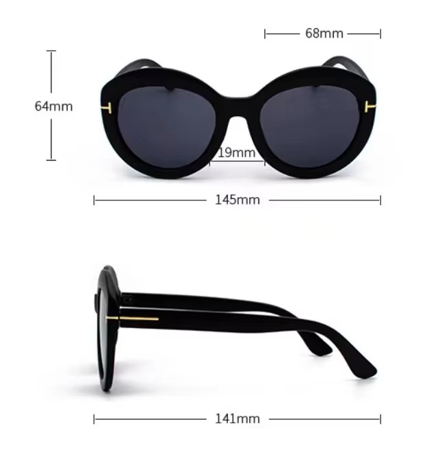 New Large Frame Sunglasses Female Retro Fashion Sunglasses Trend Sunglasses Male Spot Wholesale