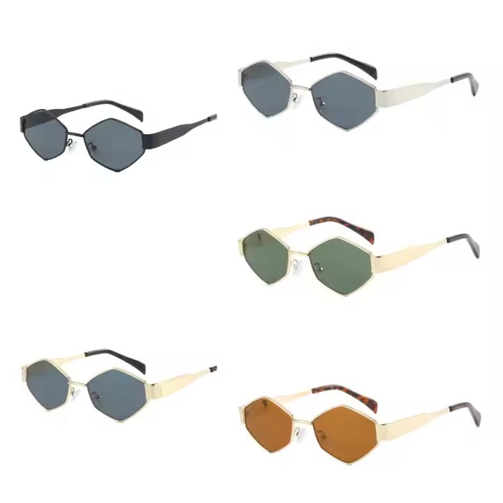 New Men's Polygonal Blue Black Sunglasses Trendy Optical Glasses Titanium Pc Frame Blue Light Filtering Hot Trending Product