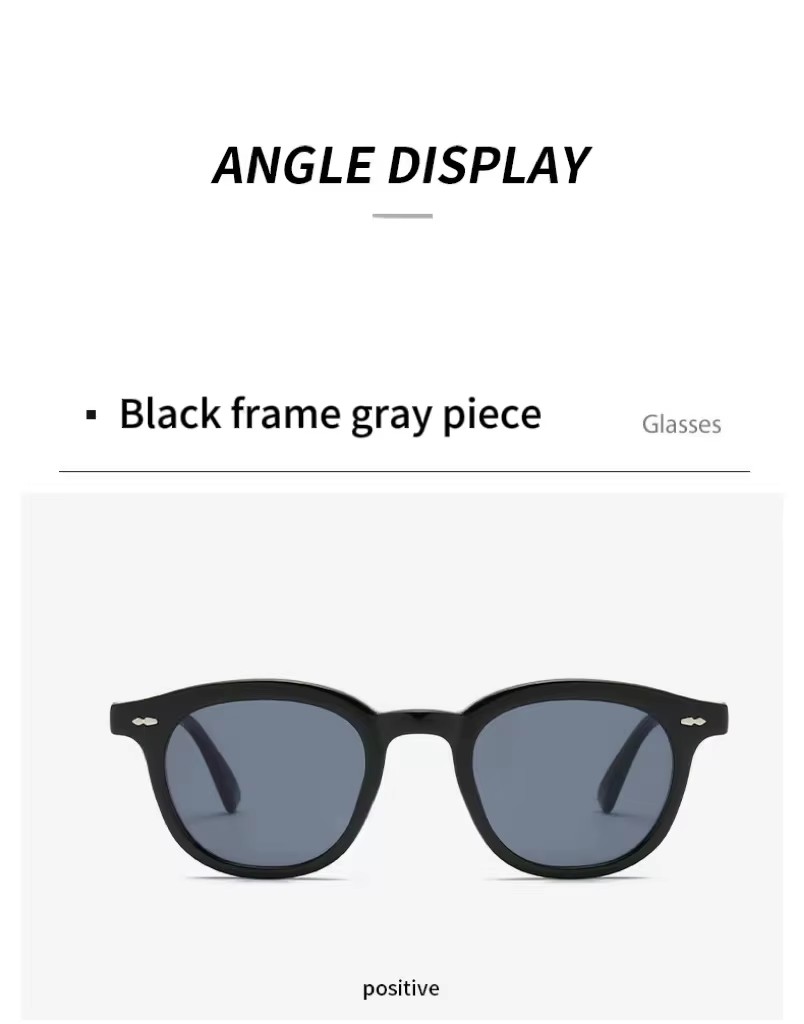 New Round Rice Nail Small Frame High-grade Female Sunglasses Fashion Trend Sunshade Male Sunglasses