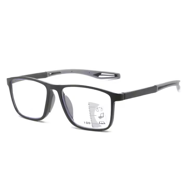 New Sports Anti Blue Reading Glasses Far And Near Multifocal Presbyopia Eyewear