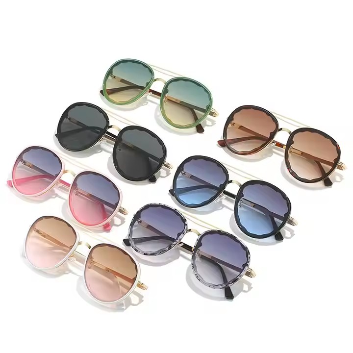 New Summer Fashion Uv400 Sunglasses For Ladies Gold Round Frame Pc Eyewear Rectangle Optical Acetate Reading Glasses