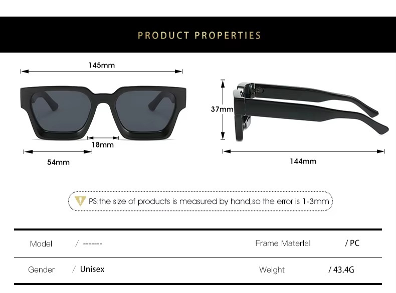 New Wholesale Luxury Designer Plastic Frame Sunglasses Uv400 Thick Full Frame Candy Color Men Women Sunglasses