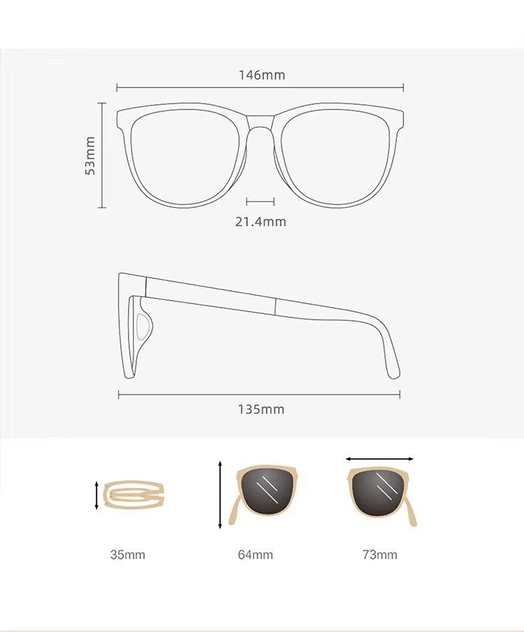 New Popular Polygon-shaped Folding Sunglasses Diverse Colors Including Blue Pink Green Brown Purple Coffee Acetate Pc Daily Use