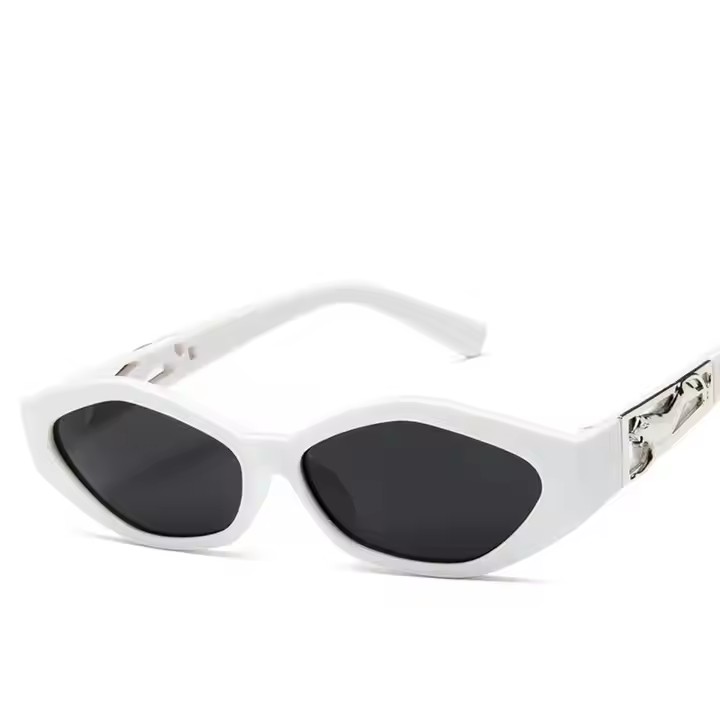 Small Square Vintage Trendy Sunglasses For Women And Men Fashion Sunglasses With Black White Red C5 Frame Colors Pc Material