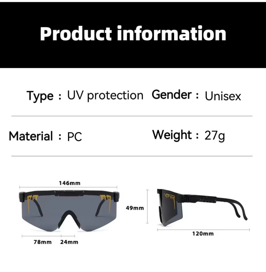 Sunglasses 2024 Cost-effective Cycling Sunglasses Outdoor Bicycle Brand Driving Running Uv400 Windproof Pc Sport Sunglasses