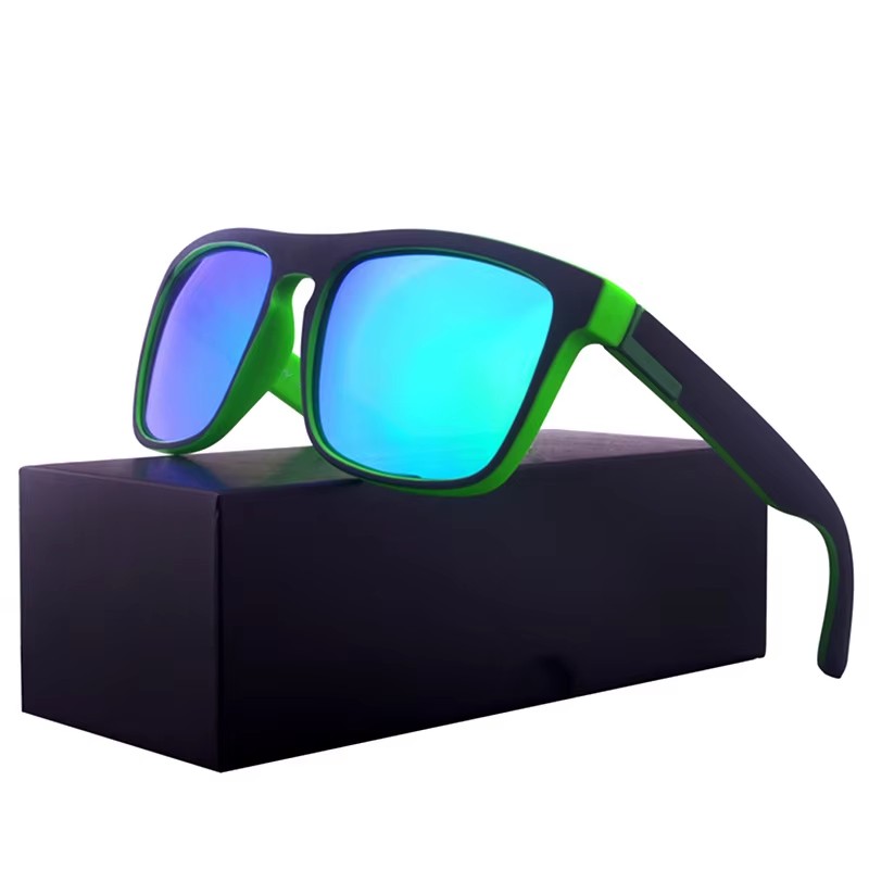 Sunglasses Custom Logo Round Frame Polarizer Purple Anti-fog Sunglasses Sports Glasses