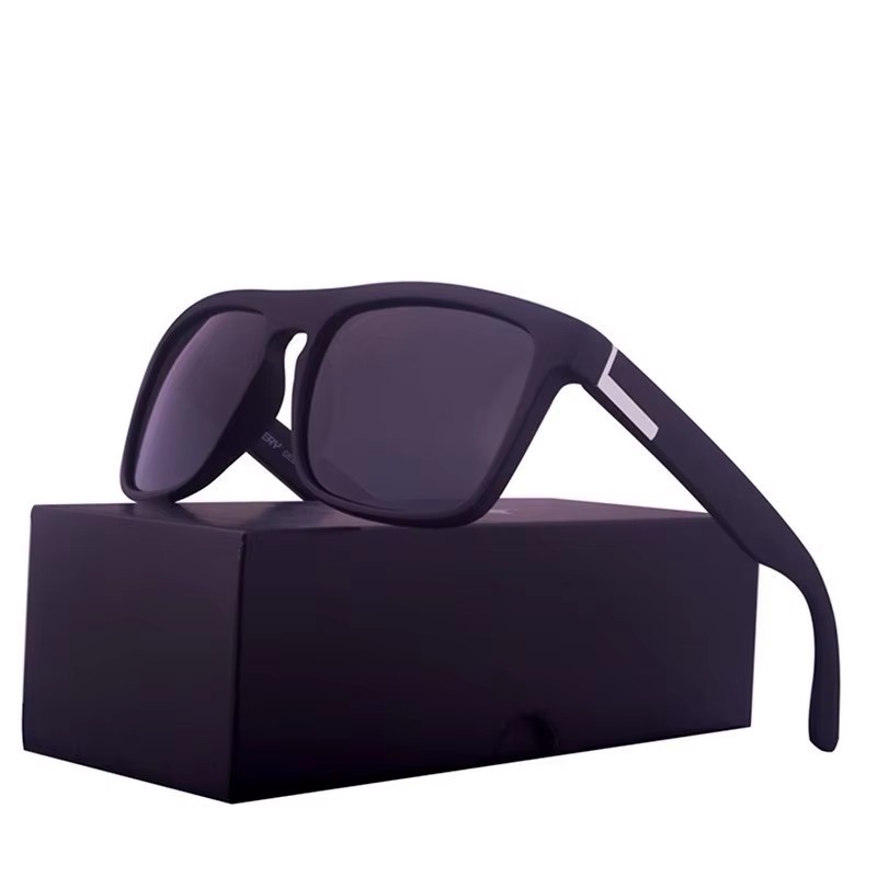 Sunglasses Custom Logo Round Frame Polarizer Purple Anti-fog Sunglasses Sports Glasses