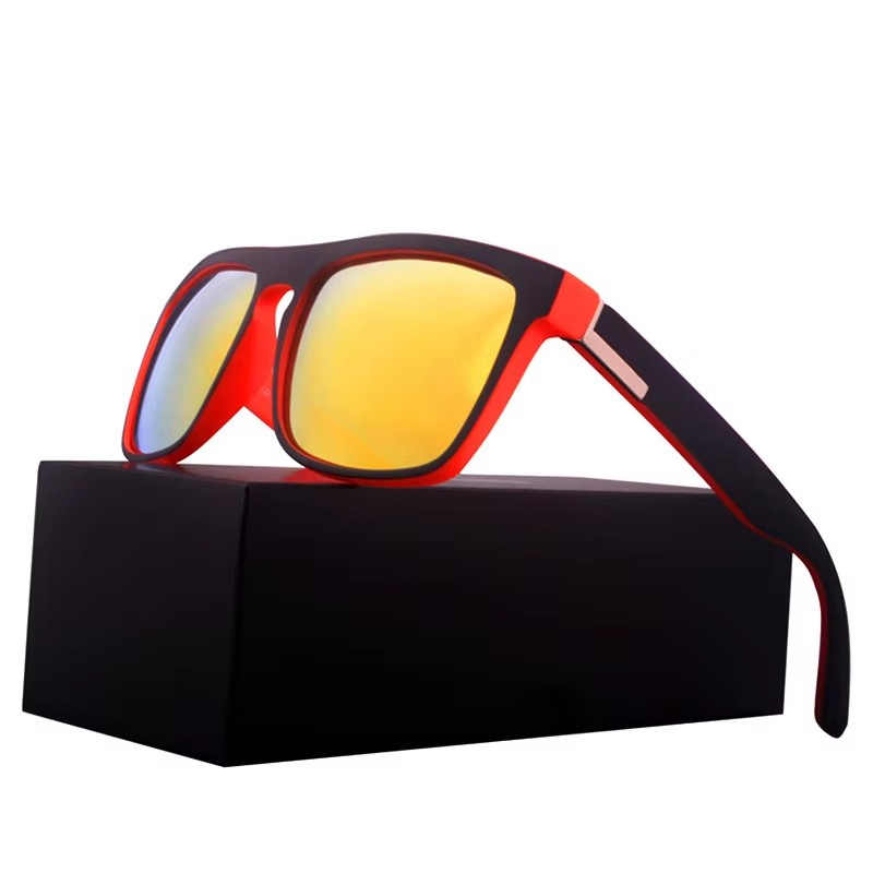 Sunglasses Custom Logo Round Frame Polarizer Purple Anti-fog Sunglasses Sports Glasses