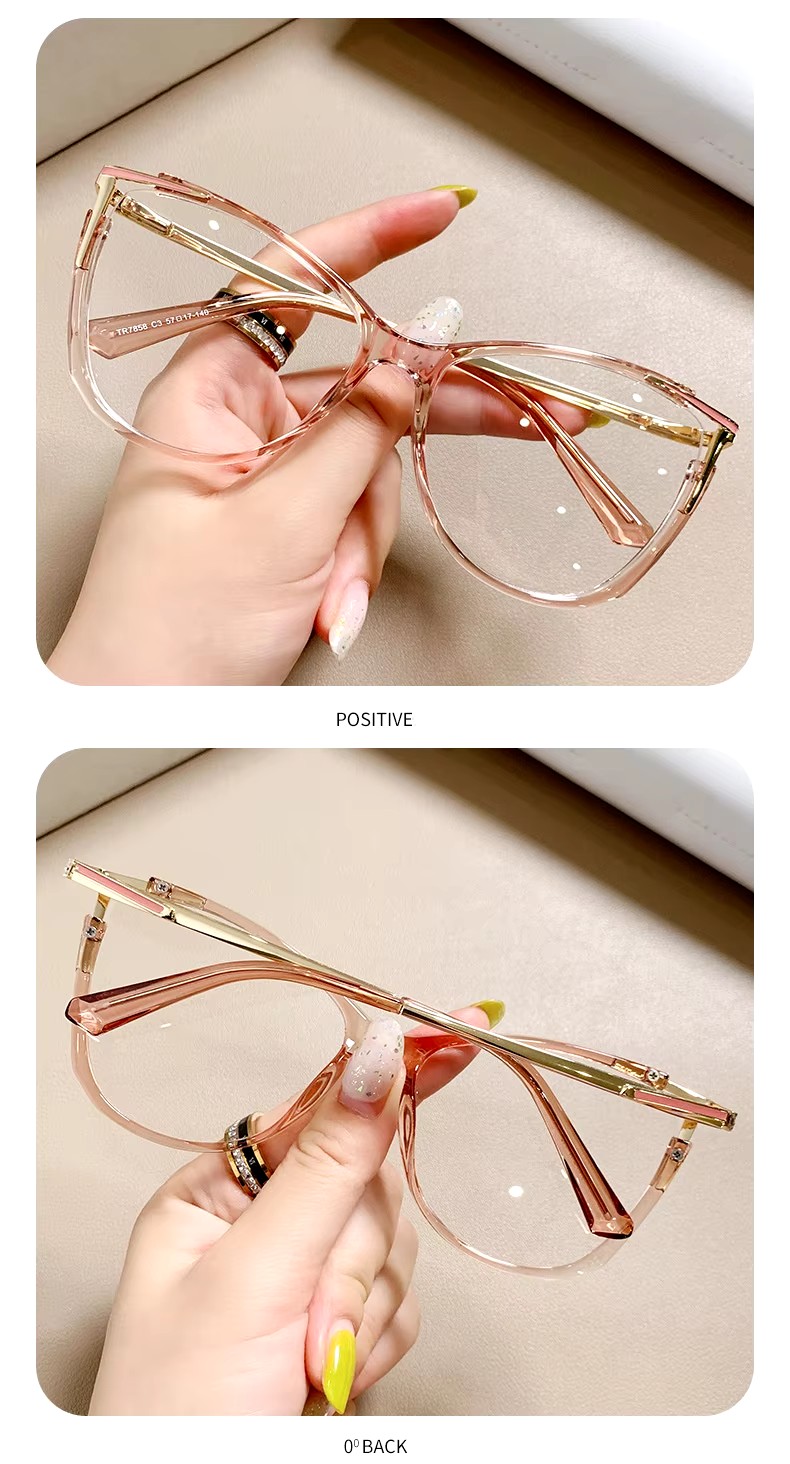 Tr Metal Pin Computer Mirror Gradient Beautiful Slingshot Radiation Protection Glasses