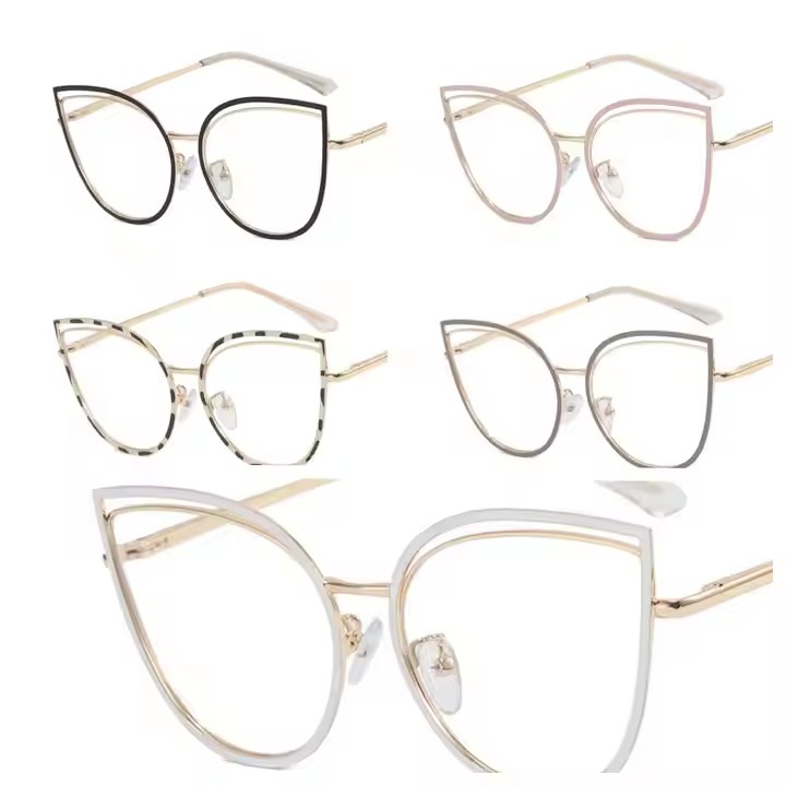 Trend Anti Blue Light Optical Frame Cat Eye Eyewear For Women