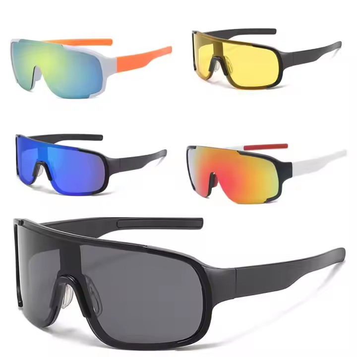 Outdoor Unisex Sports Casual Bicycle Sunglasses Windproof Dazzling Coating Ladies' Blue Black White Pink Green Orange Pc Frames