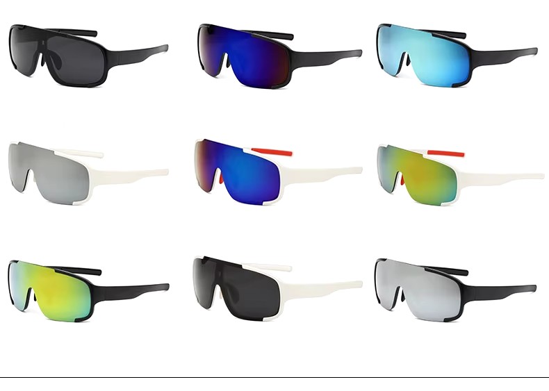 Outdoor Unisex Sports Casual Bicycle Sunglasses Windproof Dazzling Coating Ladies' Blue Black White Pink Green Orange Pc Frames