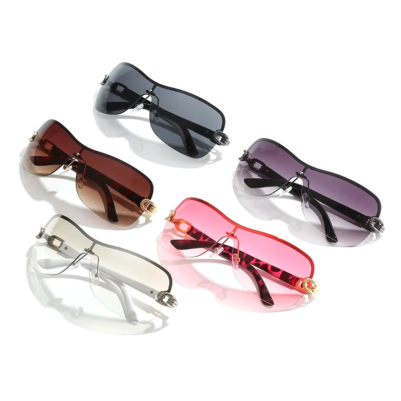 2024 Large-frame One-piece Uv Protection Sunscreen Glasses Science And Technology Daily Usage Customizable Lens Position