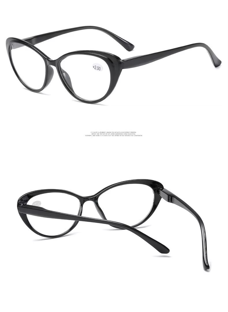 Wholesale Fashion Cat Eye Spring Hinge Pc Reading Glasses