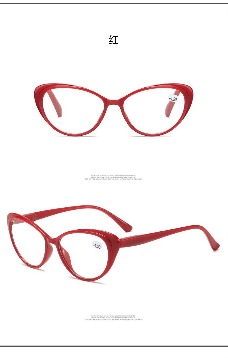 Wholesale Fashion Cat Eye Spring Hinge Pc Reading Glasses